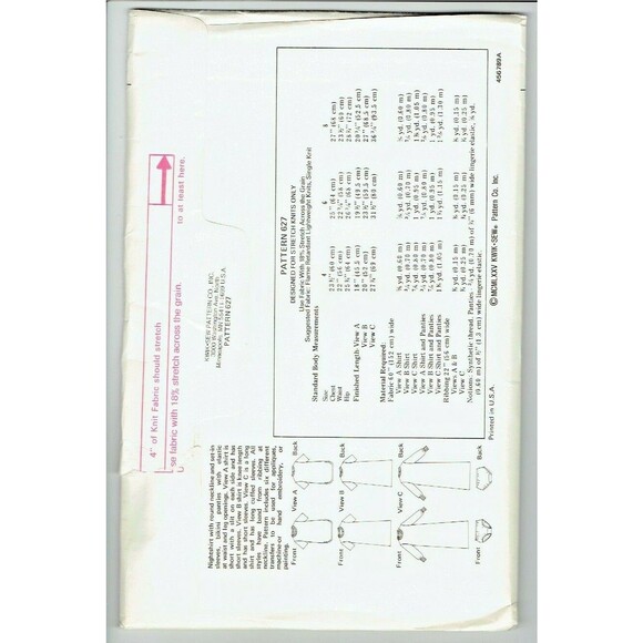 Kwik Sew 627 Sizes 4 6 & 8 Toddlers Girls Unused Uncut Vintage Pattern 70s - Picture 2 of 2